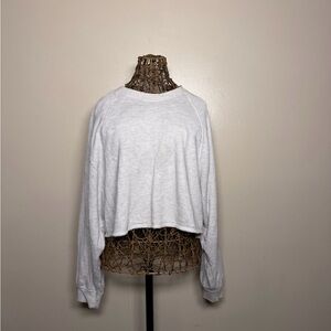 Gilly Hicks Heather Gray Cropped Hoodie